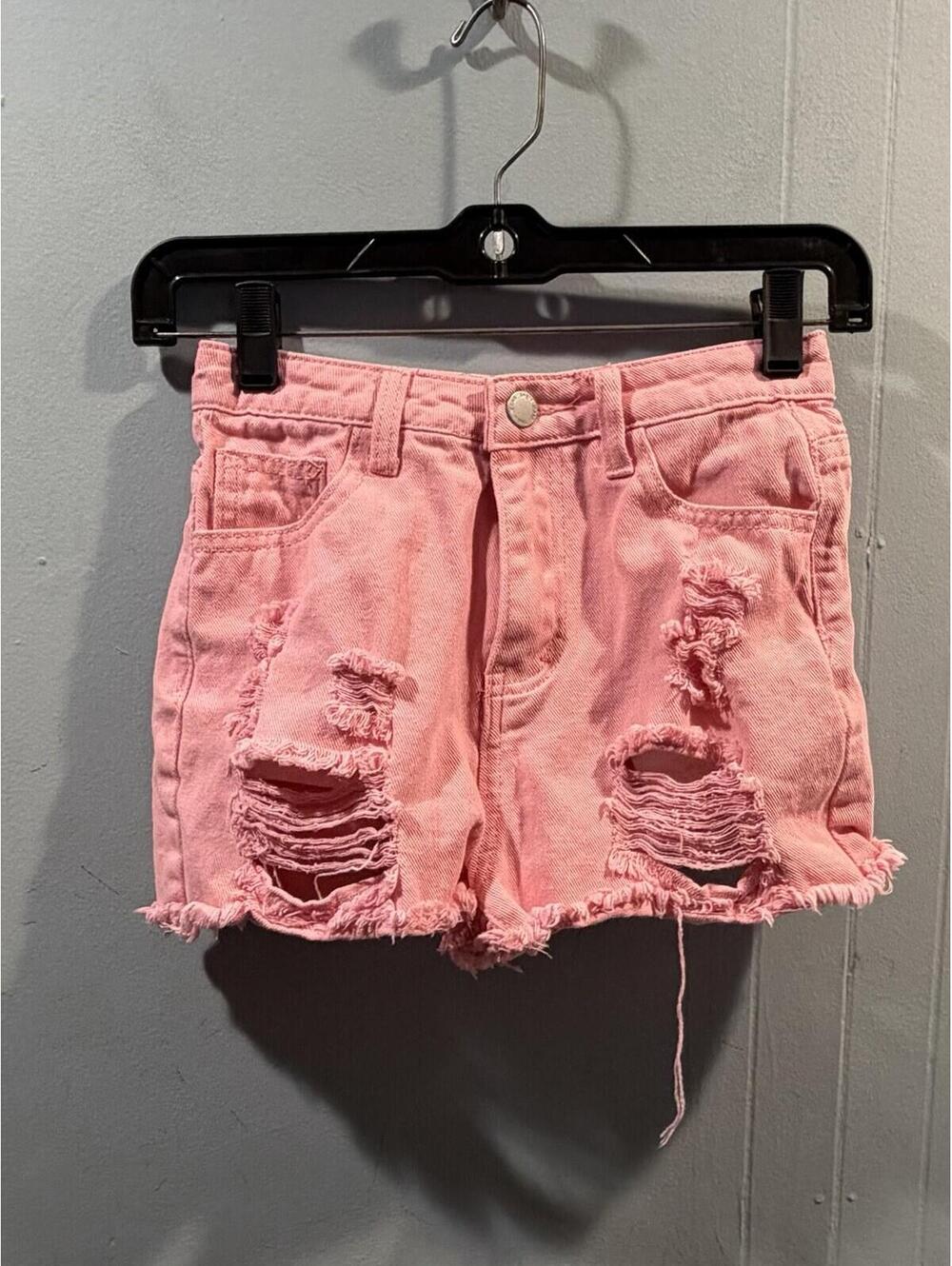 Shein Teen Jeans Shorts Size US 10-11 Years Pink